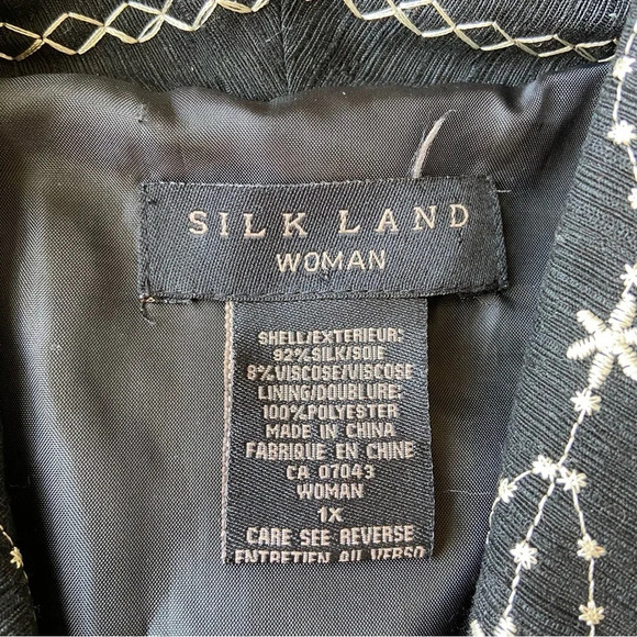 Silk Land  Embroidery Silk Blend Blazer - Picture 7 of 14